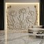 Zestaw ścienny z motywem kwiatów lotosu, relief STL, panel rzeźbiarski CNC 259