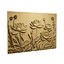 Zestaw ścienny z motywem kwiatów lotosu, relief STL, panel rzeźbiarski CNC 259