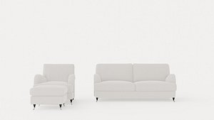 Howard Classic Sofa Group 3 5 Seater Armchair Footstool