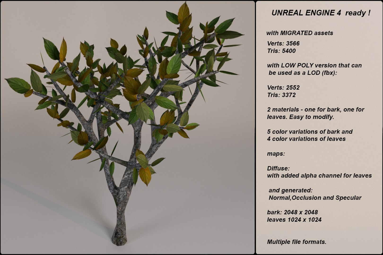 Fantasy Tree 11 3d Fbx