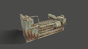 diesel power plant 3D model