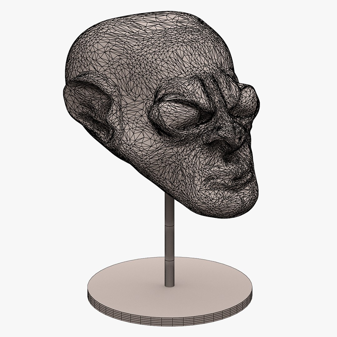 3d Model Of Alien Head Sculpt
