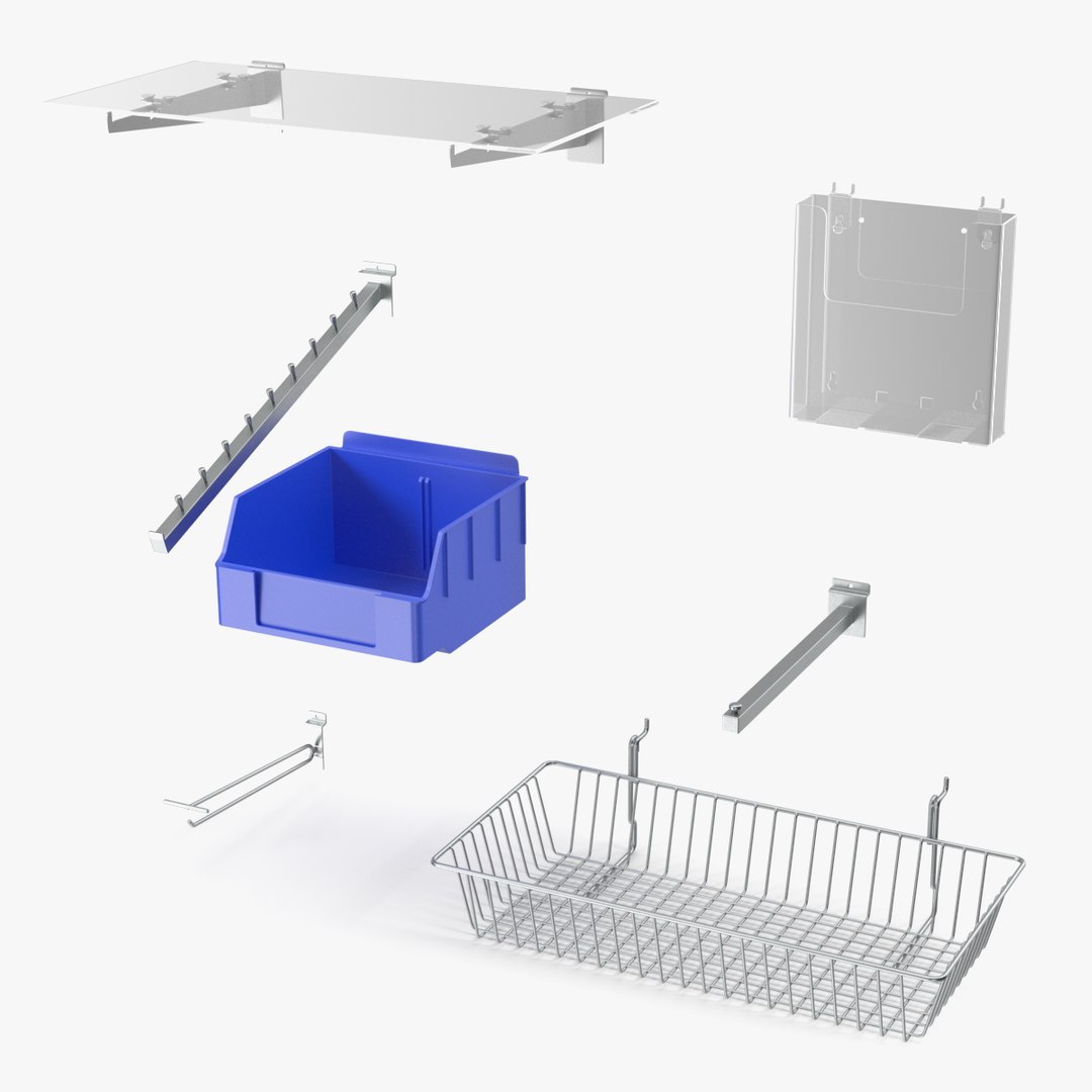 Slatwall Accessories 3D model https://p.turbosquid.com/ts-thumb/ER/yGHwFI/m0/slatwallaccessoriesmb3dmodel000/jpg/1685604268/1920x1080/fit_q87/14b5456d4e9c93202ac843b9037851b4c1a13222/slatwallaccessoriesmb3dmodel000.jpg