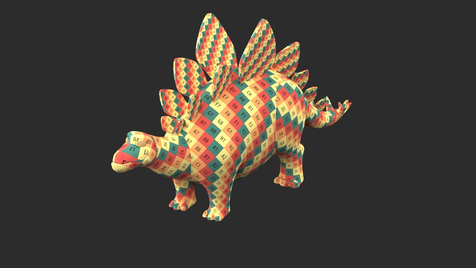 3D Cartoon Dinosaur Stegosaurus - TurboSquid 2024938