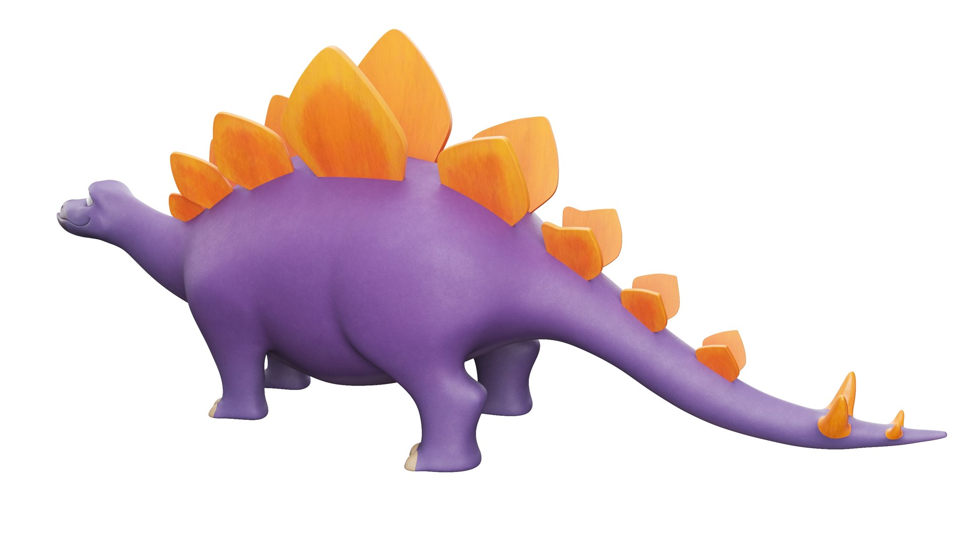 3D Cartoon Dinosaur Stegosaurus - TurboSquid 2024938