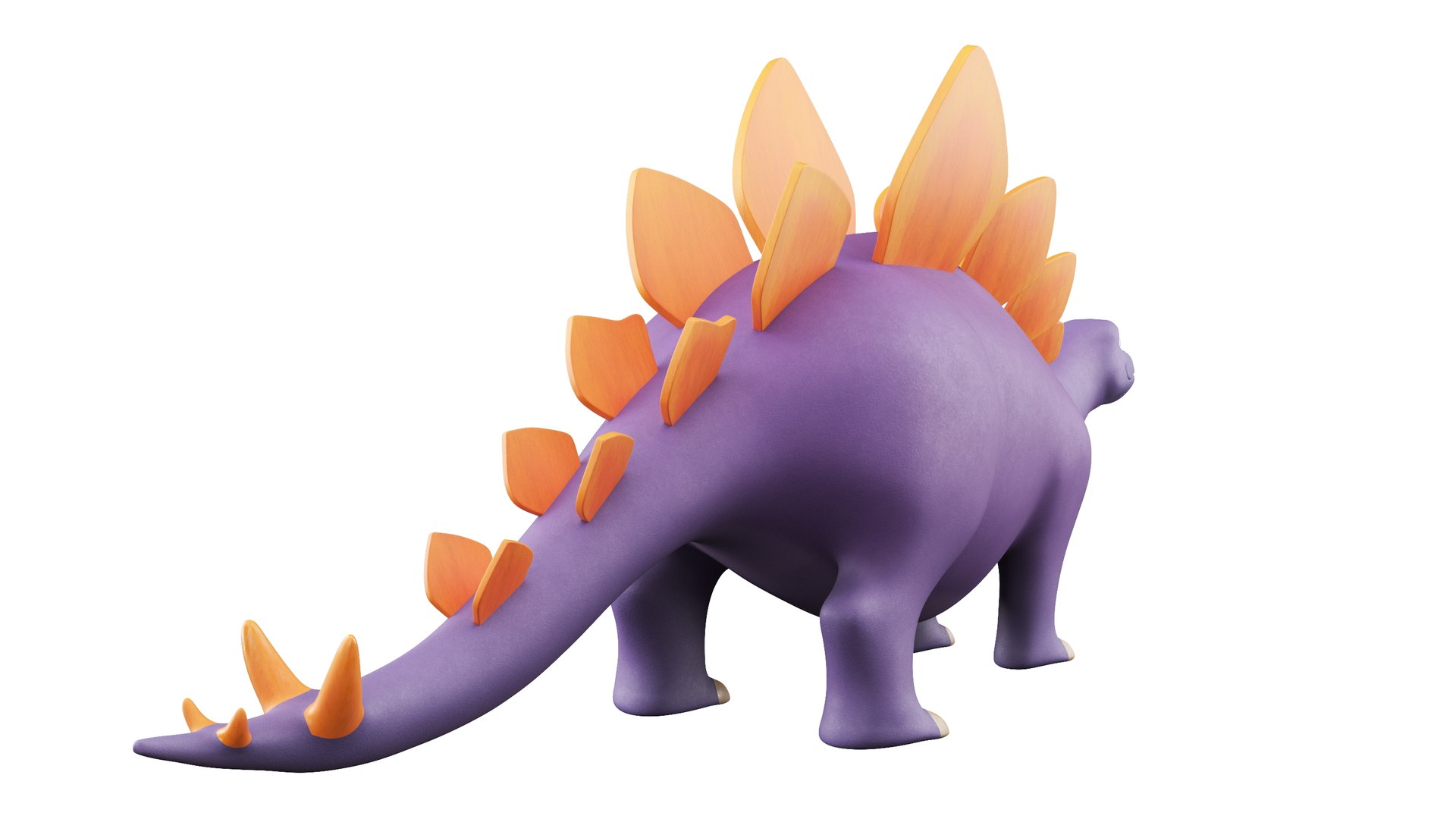3D Cartoon Dinosaur Stegosaurus - TurboSquid 2024938