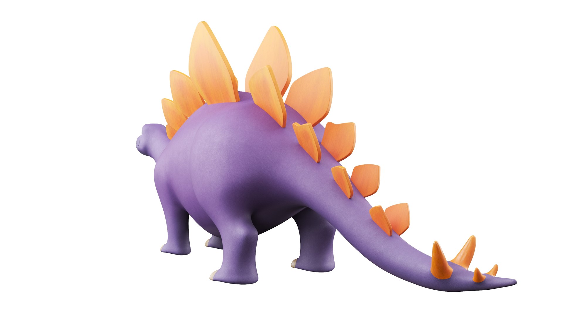 3D Cartoon Dinosaur Stegosaurus - TurboSquid 2024938