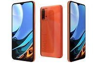 Xiaomi Redmi 9T Sunrise Orange Low Poly