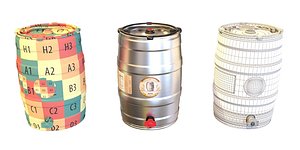 3D Beer Keg model