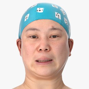 3D model Mei Human Head Lip Strecher AU20 Clean Scan
