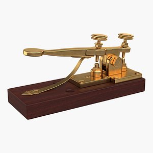 Antique Telegraph Key 3D Model