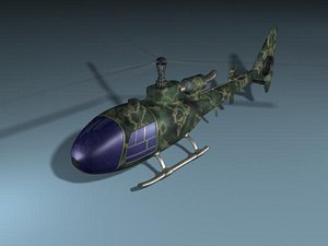 heliocopter 3d model