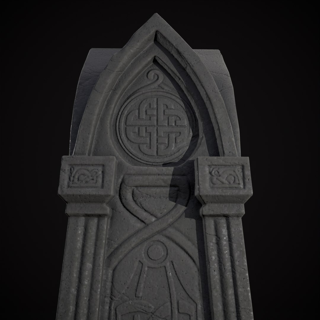 Gothic Obelisk Tombstone 3D Model - TurboSquid 2215215