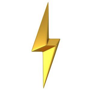 lightning symbol 3D model