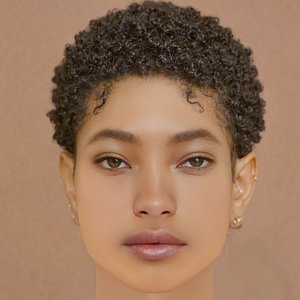 Willow Smith Head - No Hair - Low poly head model