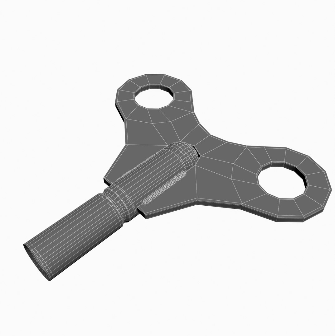 Wind-up key clock 3D - TurboSquid 1280695