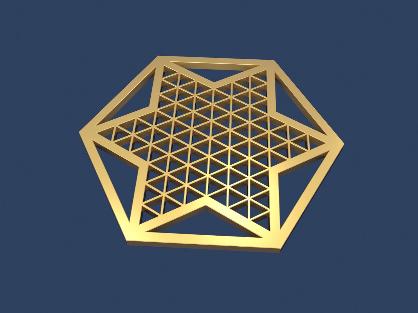Star david hexagon model - TurboSquid 1417266