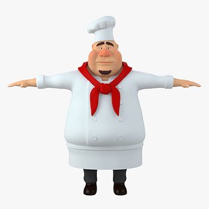 fat chef 3D model