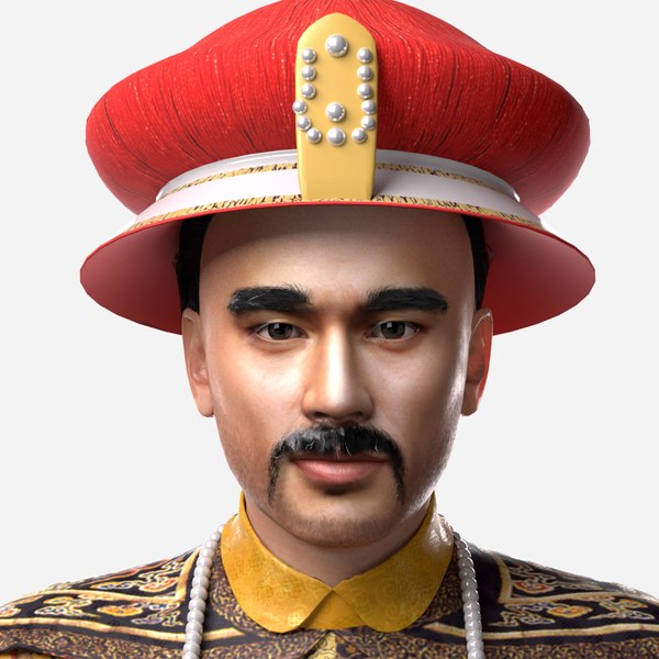 The emperor of Qing Dynasty 3D model