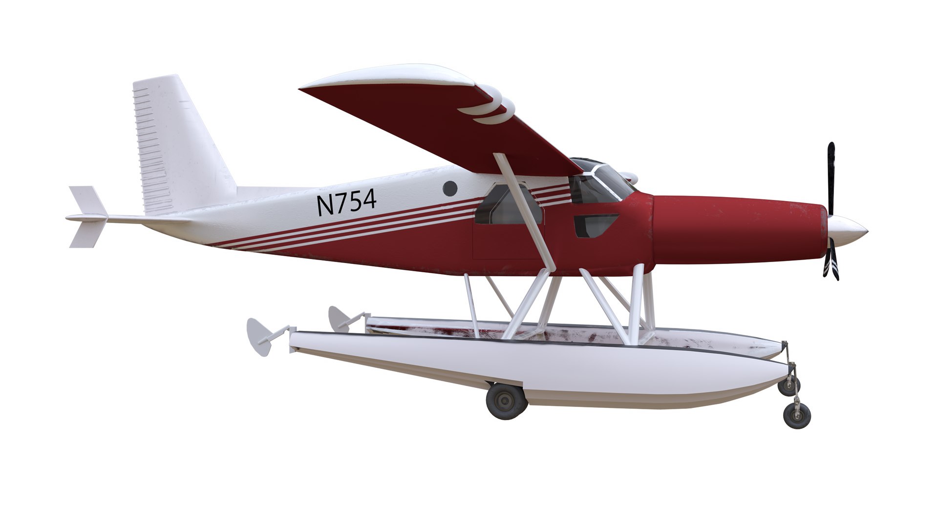 3D Plane N754 - TurboSquid 1691625