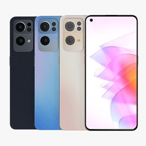 3D OPPO Reno 7 Pro All Colors