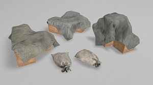 bags tents 3D model