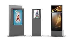 3D Digital Kiosk Collection model