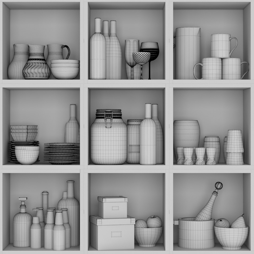Rack Shelves Model - TurboSquid 1232637