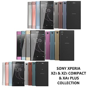 realistic sony xperia xz1 3D model