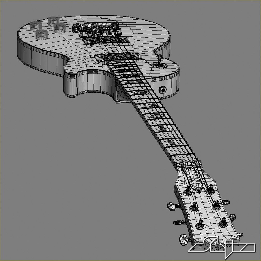 Guitar Gibson Les Paul 3d Model