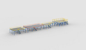 Mezzanine Floor set 3D model