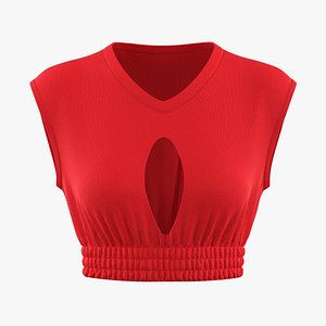 Fashionable Top Dress Design 3D