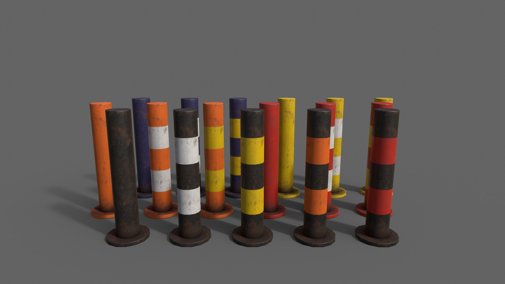 PBR Bollard 3D https://p.turbosquid.com/ts-thumb/ES/cnk6z1/TT/1_1/png/1650947082/1920x1080/fit_q87/f2b6081d4de3b0bc7c0f2f5cc9778800aabcaa22/1_1.jpg