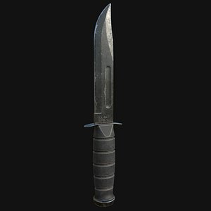Combat Knife Game Asset