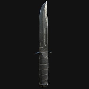 Combat Knife Game Asset