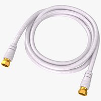 F Type RG6 Coax Cable Gold Plated