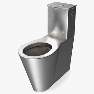 Stainless Steel Floor Standing Toilet Old