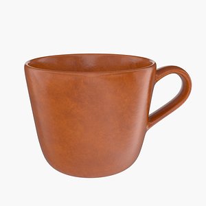 Empty Retro Coffee Cup 3D