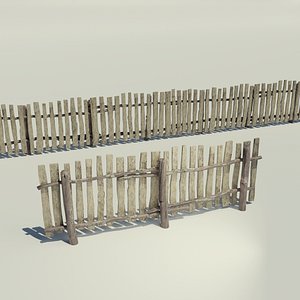 wooden fence model