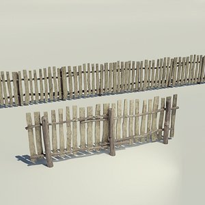Wooden fence old