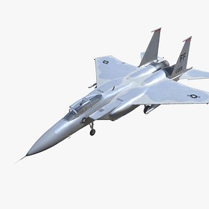 F-15 Eagle Jet Fighter Aircraft Low-poly 3D model