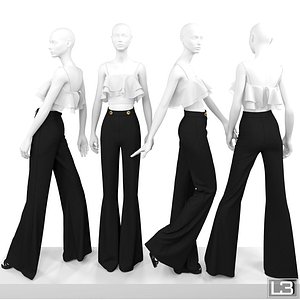 3d woman mannequin model