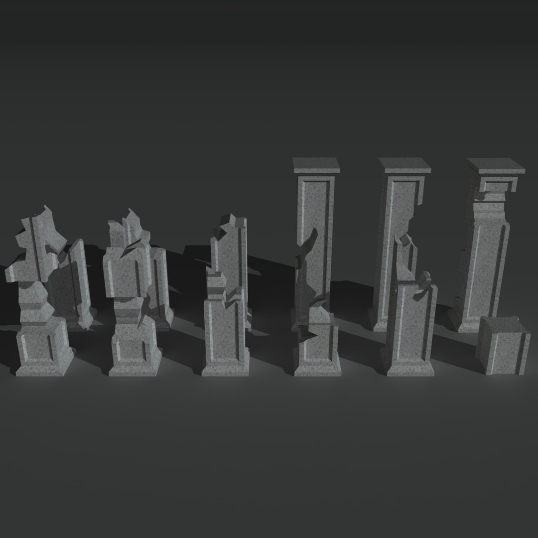 Columns Props 3d Model