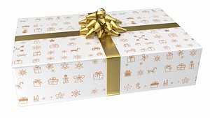 Christmas Present PBR White 05 model