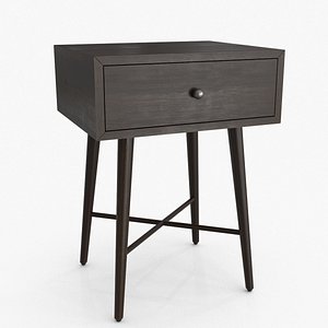 3D Teagan Side Table Brown