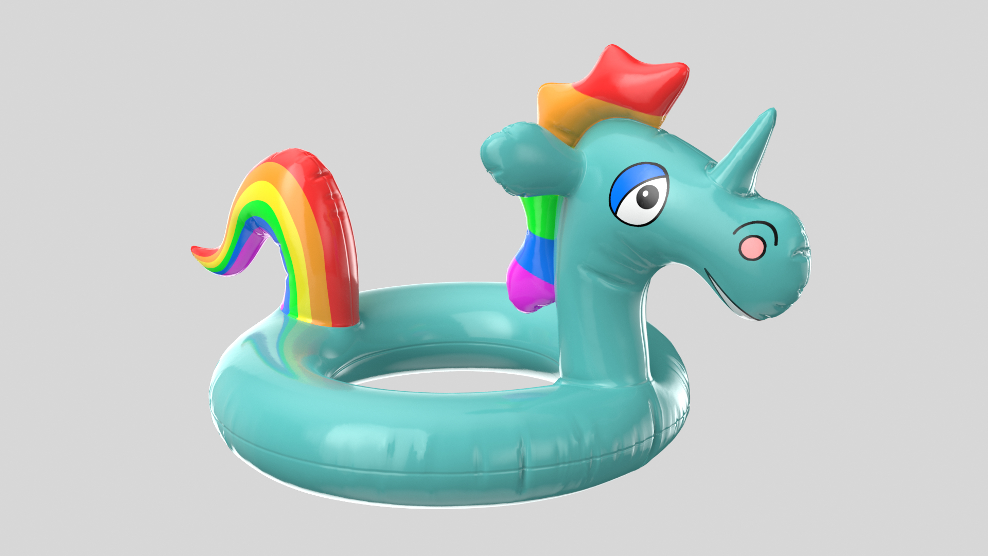 inflatable unicorn rubber ring