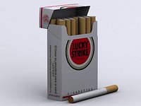 Lucky Strike Cigarettes Box