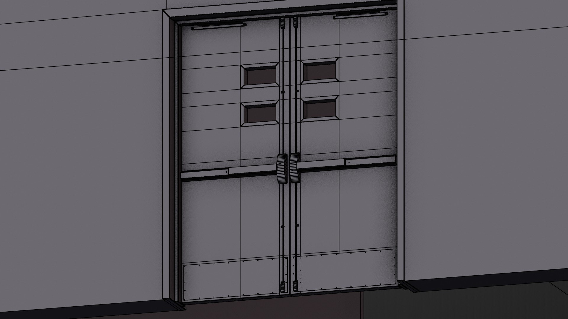 School Door 3D Model - TurboSquid 2318576