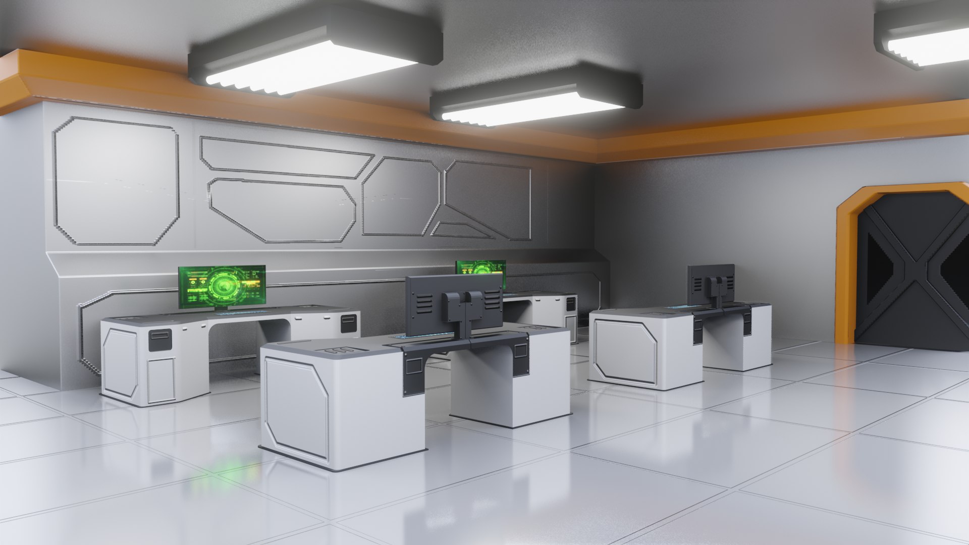 SF Lab With Equipments - Low Poly - PBR - Game Ready 3D Model ...