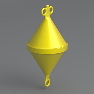 3D Sea Buoy 01 yellow